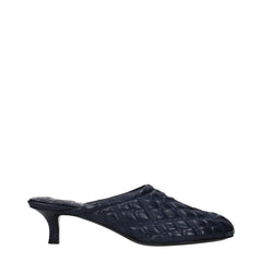 Burberry Blue Leather Slippers - EU38/US8