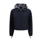 Burberry Blue Polyamide Full-Length Jacket - S