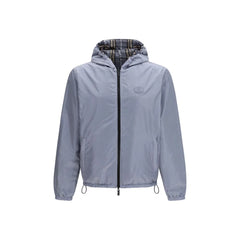 Burberry Blue Polyester Coat - M