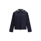 Burberry Blue Polyester Jackets And Coat