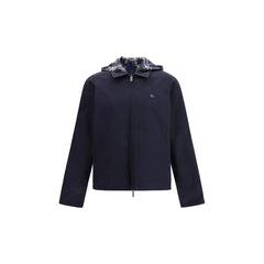 Burberry Blue Polyester Jackets And Coat