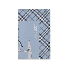 Burberry Blå Silkeskjerf