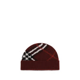 Burberry Bordeaux Cashmere Beanie - UNI