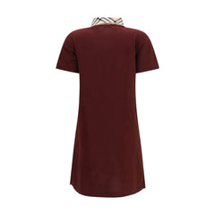Sukienka casual Burberry w kolorze bordo z bawełny - S