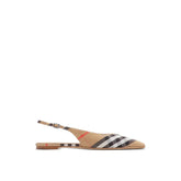 Burberry Brown Fabric Ballet Flats - EU38/US8