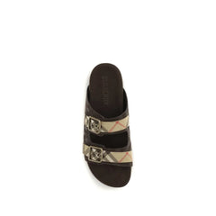 Burberry Brown Rubber Flat Sandals - EU39/US6