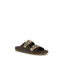 Burberry Brown Rubber Flat Sandals - EU39/US6