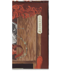 Écharpe en soie marron Burberry