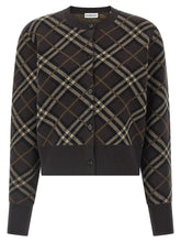 Burberry Brown Wool Cardigan - L
