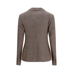 Burberry Brown Wool Oves Aries Blazer - 8