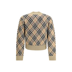 Burberry Check Cardigan - Cardigans