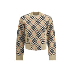 Burberry Check Cardigan - Cardigans