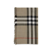 Burberry Check Reversible Wool and Silk Scarf - Scarves & Shawls