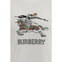 Burberry Cream Cotton T-Shirt