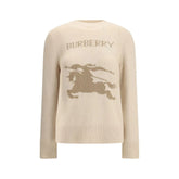 Burberry Equestrian Knight Wool Sweater - L - Sweaters