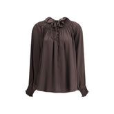 Burberry Geometric Silk Blouse - 6