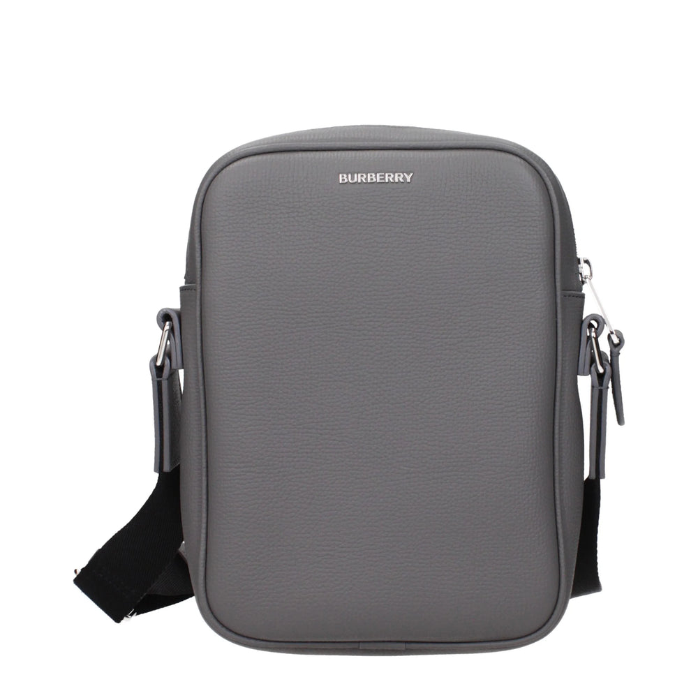 Burberry Gray Leather Crossbody Bag