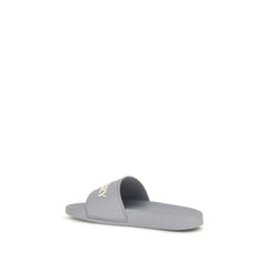 Chanclas de caucho grises Burberry