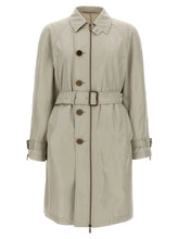 Burberry Gray Satin Coat - 48 | M