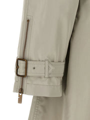 Burberry Gray Satin Coat - 48 | M