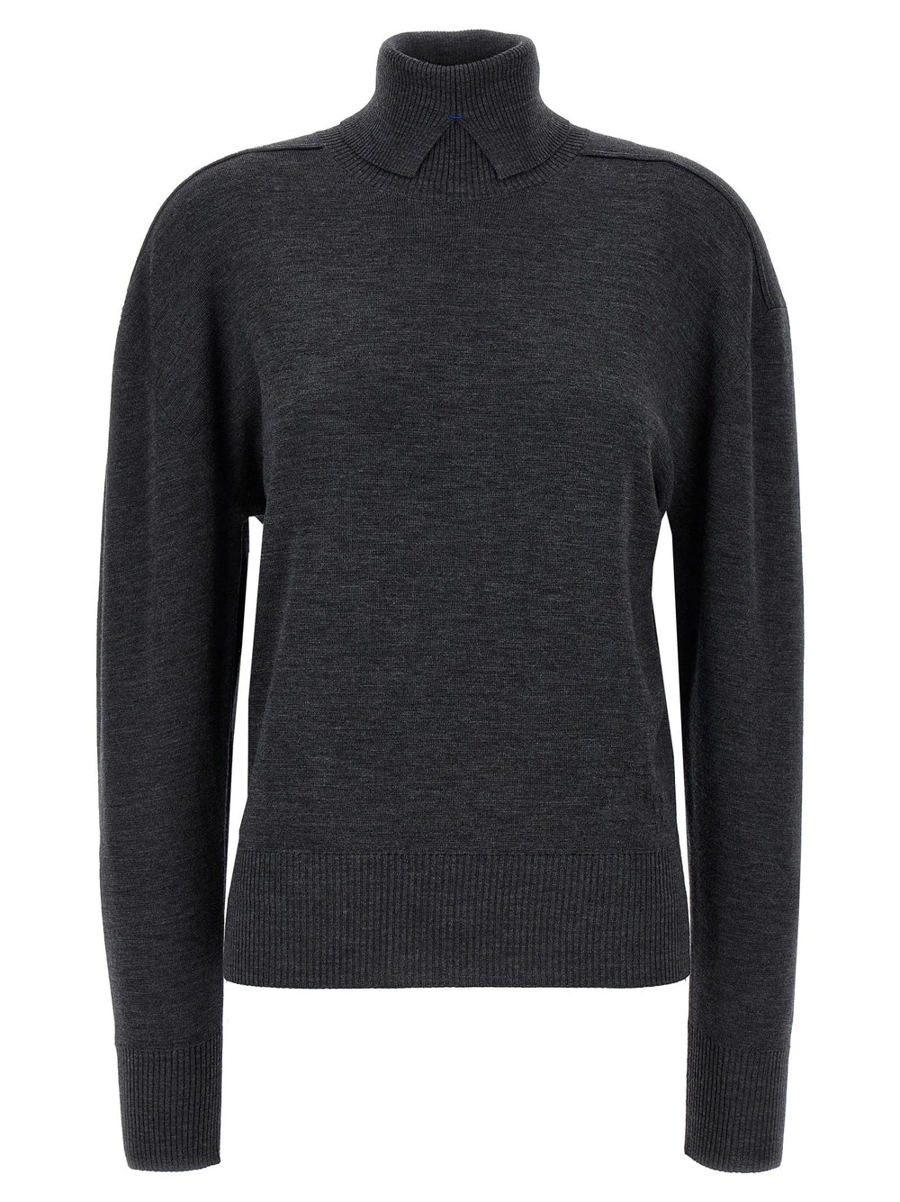 Burberry Gray Wool Cardigan - M