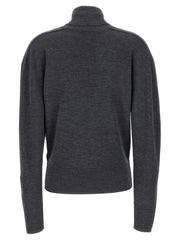 Burberry Gray Wool Cardigan - M