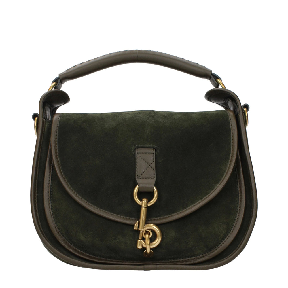 Burberry Green Leather Handbag
