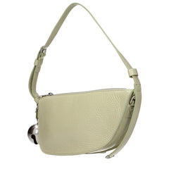 Burberry Green Leather Shoulder Bag