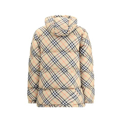 Burberry Hooded Check Down Jacket - Puffer Jackets