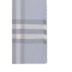 Burberry Light Blue Wool Scarf