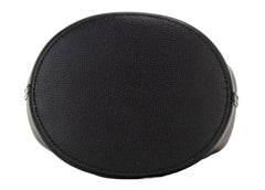 Burberry Lorne Small Black Haymarket Check Pebble Leather Bucket Handbag Purse - Bucket Bags