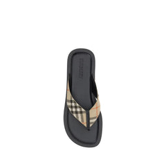 Burberry Multicolor Polyester Flip-Flop Sandals