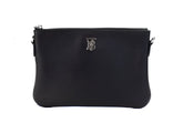 Burberry Peyton Monogram Black Leather Pouch Crossbody Bag Purse - Cross Body Bags