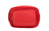 Burberry Small Branded Bright Red Grainy Leather Camera Crossbody Bag - Cross Body Bags