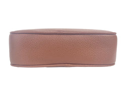 Burberry Small Leather Tan Camera Crossbody TB Logo Bag - Cross Body Bags