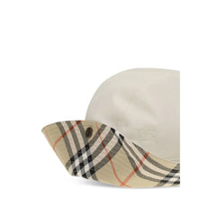 Burberry White Cotton Bucket Hat - S