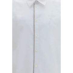 Camisa de algodão branca Burberry