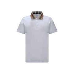 Burberry White Cotton Polo Shirt - S