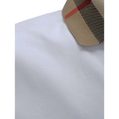 Burberry White Cotton Polo Shirt - S