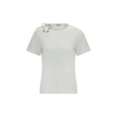 Burberry White Cotton T-Shirt - M