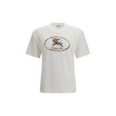 Burberry White Cotton T-Shirt - S