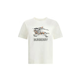 Burberry White Cotton T-Shirt - XS