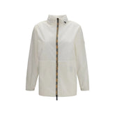 Jachetă Burberry albă din poliamidă
