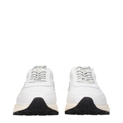 Buttero White Leather Chunky Sneakers
