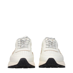 Baskets basses en cuir blanc Buttero