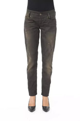 BYBLOS Black Cotton Women’s Regular Jeans - Jeans
