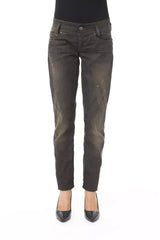 BYBLOS Black Cotton Women’s Regular Jeans - Jeans