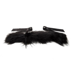 BYBLOS Black Raccoon Fur Women Neck Warmer - Scarves & Shawls