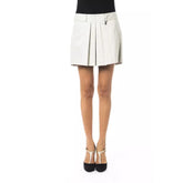 BYBLOS Gray Cotton Mini Skirt - IT40 - Skirts