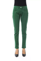 BYBLOS Green Cotton Women Pants - Trousers